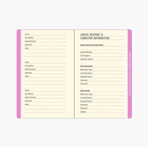 Journal - Password Peony Garden