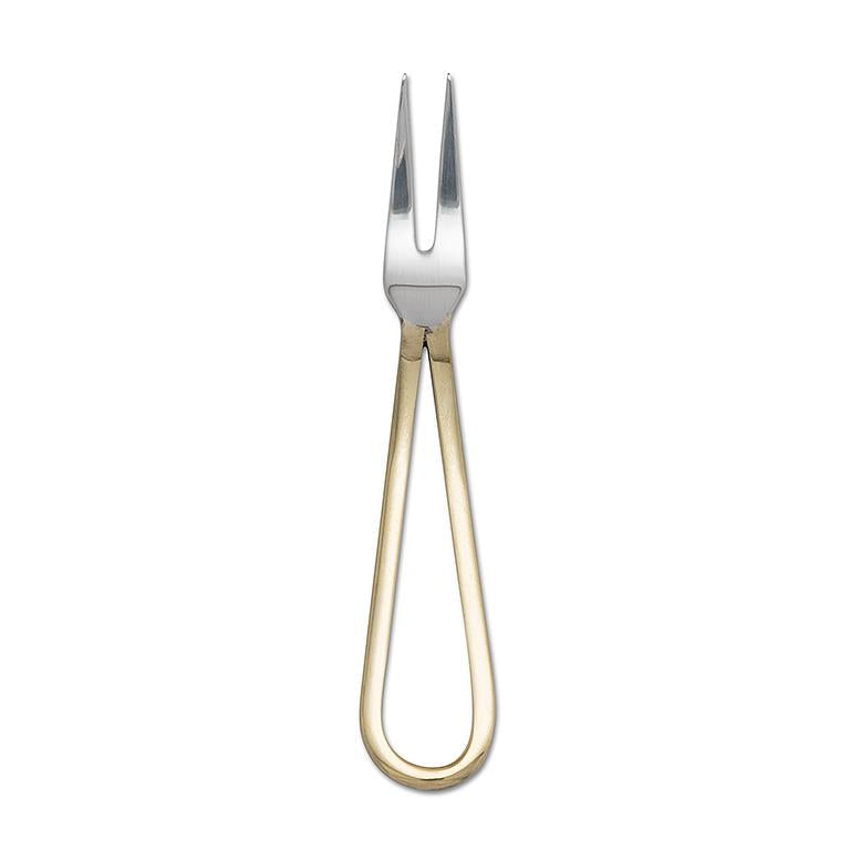 Cocktail Fork - 5” Loop Gold