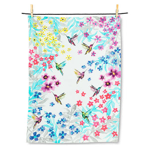 Tea Towel - Hummingbird Garden