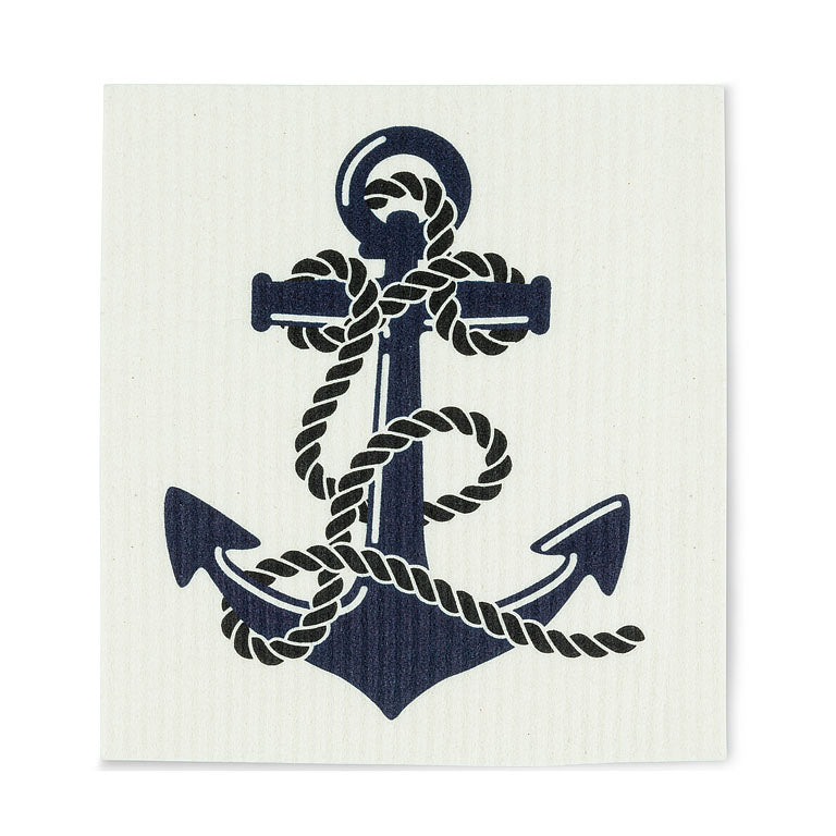 Swedish Cloth - Navy Anchor