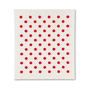 Swedish Cloth - Red Dots