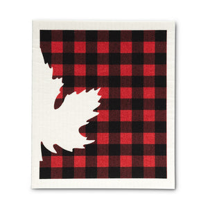 Swedish Cloth - White Maple Leaf
