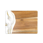 Load image into Gallery viewer, Slim Acacia Bread Board - Gold Quartz
