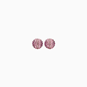 H&B Sparkle Ball™ Stud Earrings - Pink Butterfly LE