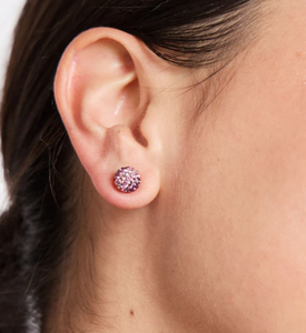 H&B Sparkle Ball™ Stud Earrings - Pink Butterfly LE