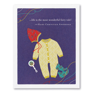 Baby Card - Life is the Most Wonderful Fairy Tale