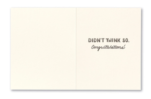 Congratulations Card - Is There Anything You Can't Do