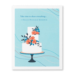 Wedding Card - Take Time to Share