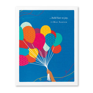 Birthday Card - Hold Fast to Joy