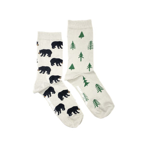 Women's Crew Socks - Bear Tree