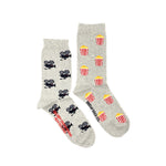 Load image into Gallery viewer, Women&#39;s Crew Socks - Movies &amp; Popcorn
