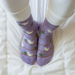 Load image into Gallery viewer, Women&#39;s Crew Socks - Cat &amp; Plant
