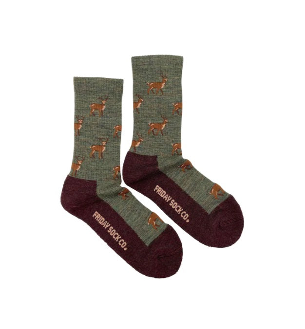 Women's Merino Socks - Deer