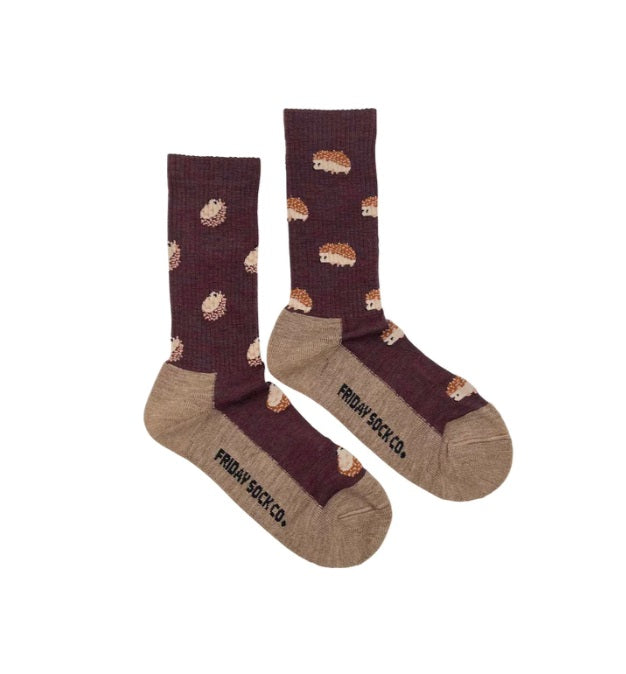Women's Merino Socks - Hedgehog