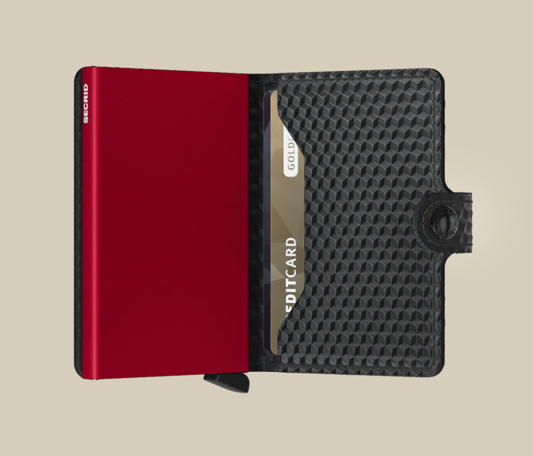 Miniwallet - Cubic Black Red