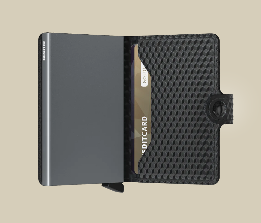 Miniwallet - Cubic Black Titanium