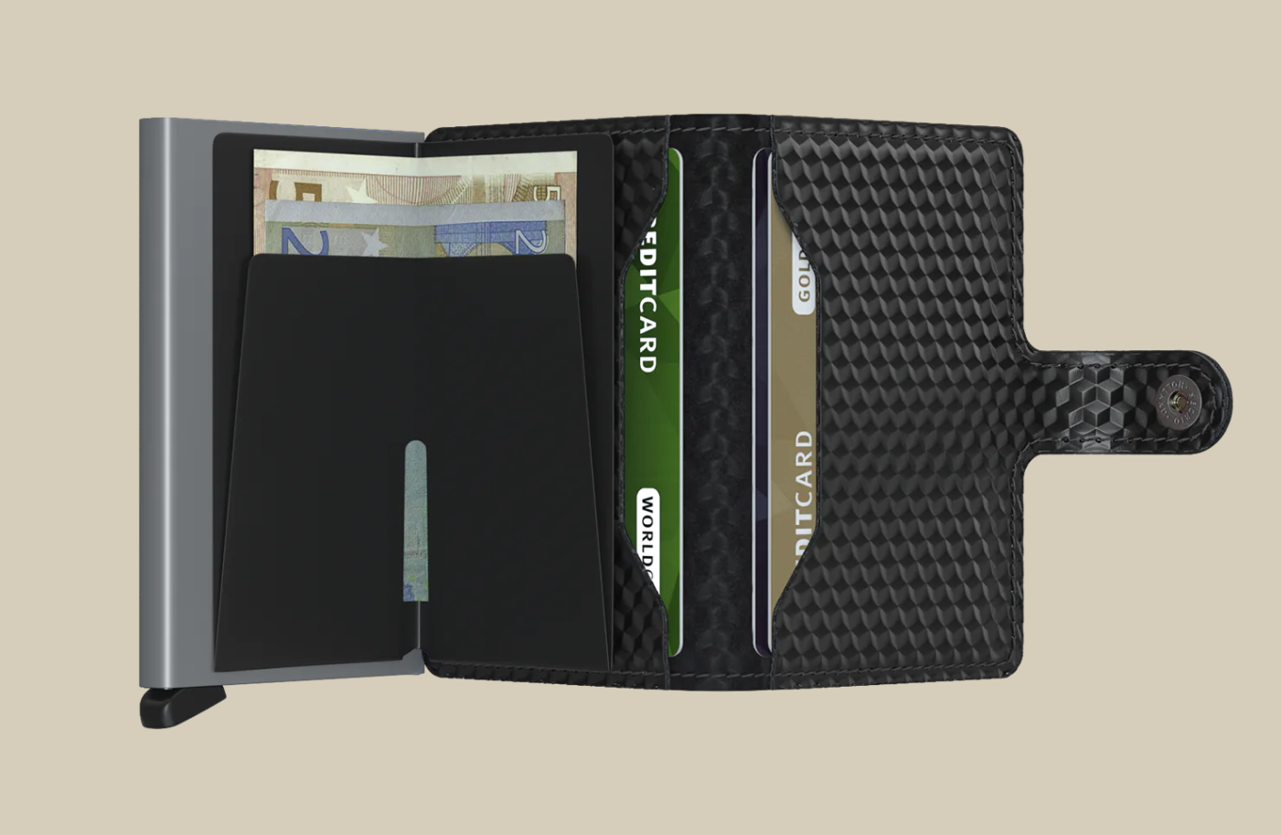 Miniwallet - Cubic Black Titanium