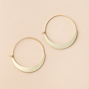 Scout Earrings - Crescent Hoop Gold