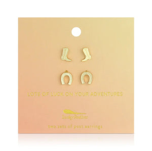 Earrings - Gold Luck s/2
