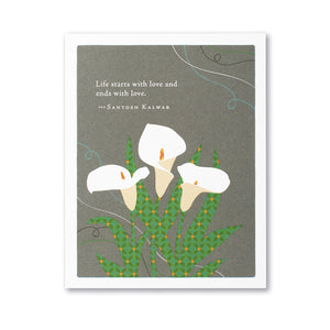 Sympathy Card - Ends with Love