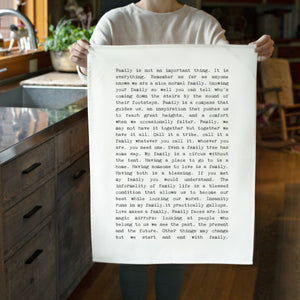 Tea Towel - Typewriter Family