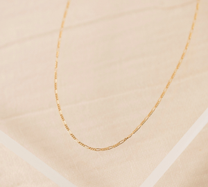 Demi-Fine Necklace - Gold Figaro