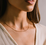 Load image into Gallery viewer, Demi-Fine Necklace - Gold Figaro
