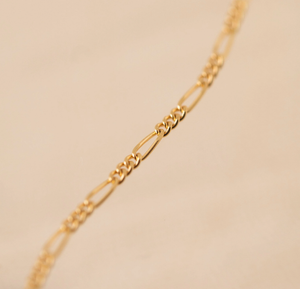 Demi-Fine Necklace - Gold Figaro