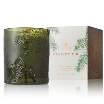 Thymes Frasier Fir - Molded Glass Candle 6.5oz