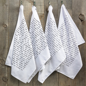 Tea Towel - Typewriter Friendship