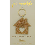 Load image into Gallery viewer, Glitter Keychain - House
