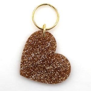 Glitter Keychain - Heart