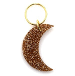 Load image into Gallery viewer, Glitter Keychain - Moon
