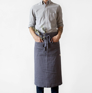 Garçon Apron - Dark Grey Linen