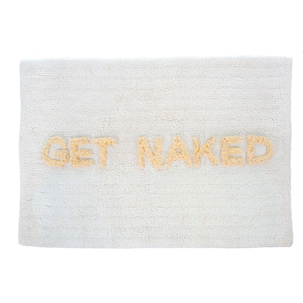 Bath Mat - Get Naked White/Natural