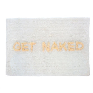 Bath Mat - Get Naked White/Natural