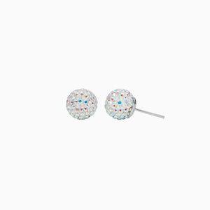 H&B Sparkle Ball™ Stud Earrings - 10mm Aurora Borealis