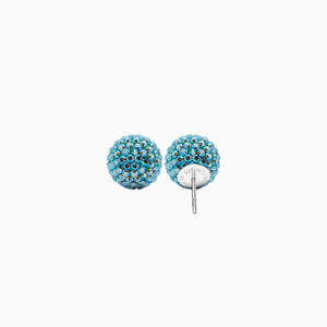 H&B Sparkle Ball™ Stud Earrings - 10mm Ocean