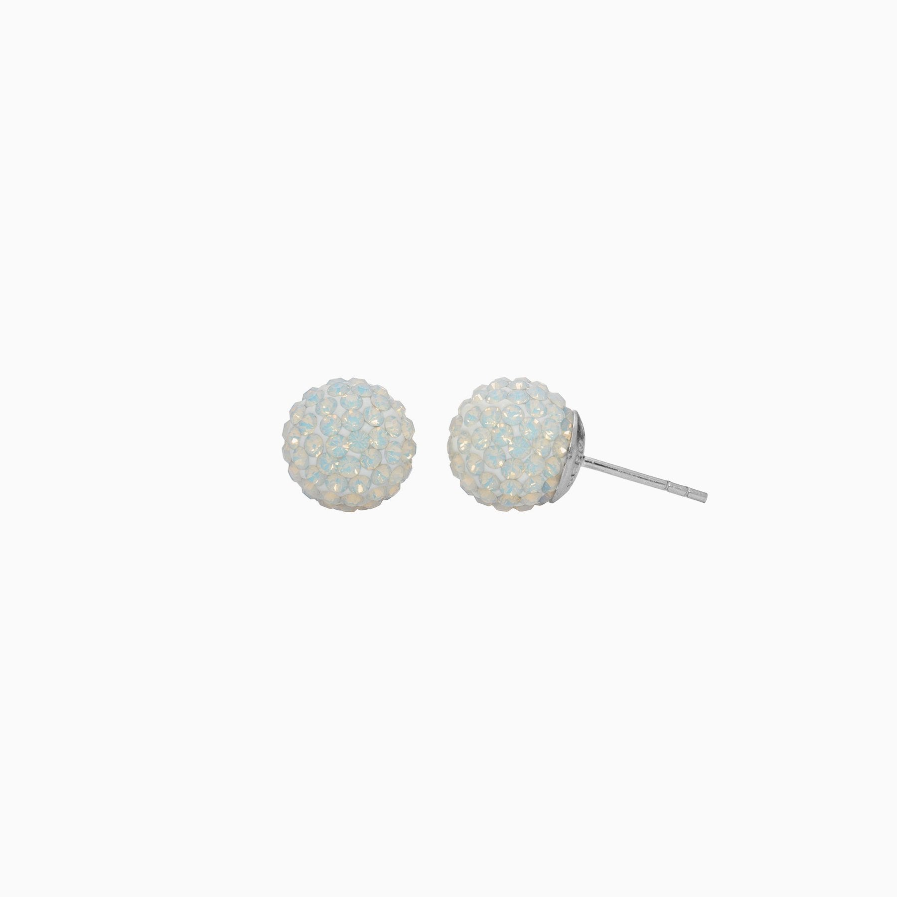 H&B Sparkle Ball™ Stud Earrings - 10mm Opal