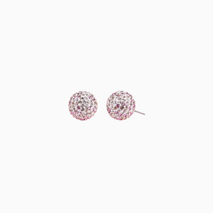H&B Sparkle Ball™ Stud Earrings - 10mm Pink Champagne