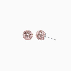 H&B Sparkle Ball™ Stud Earrings - 10mm Rosé