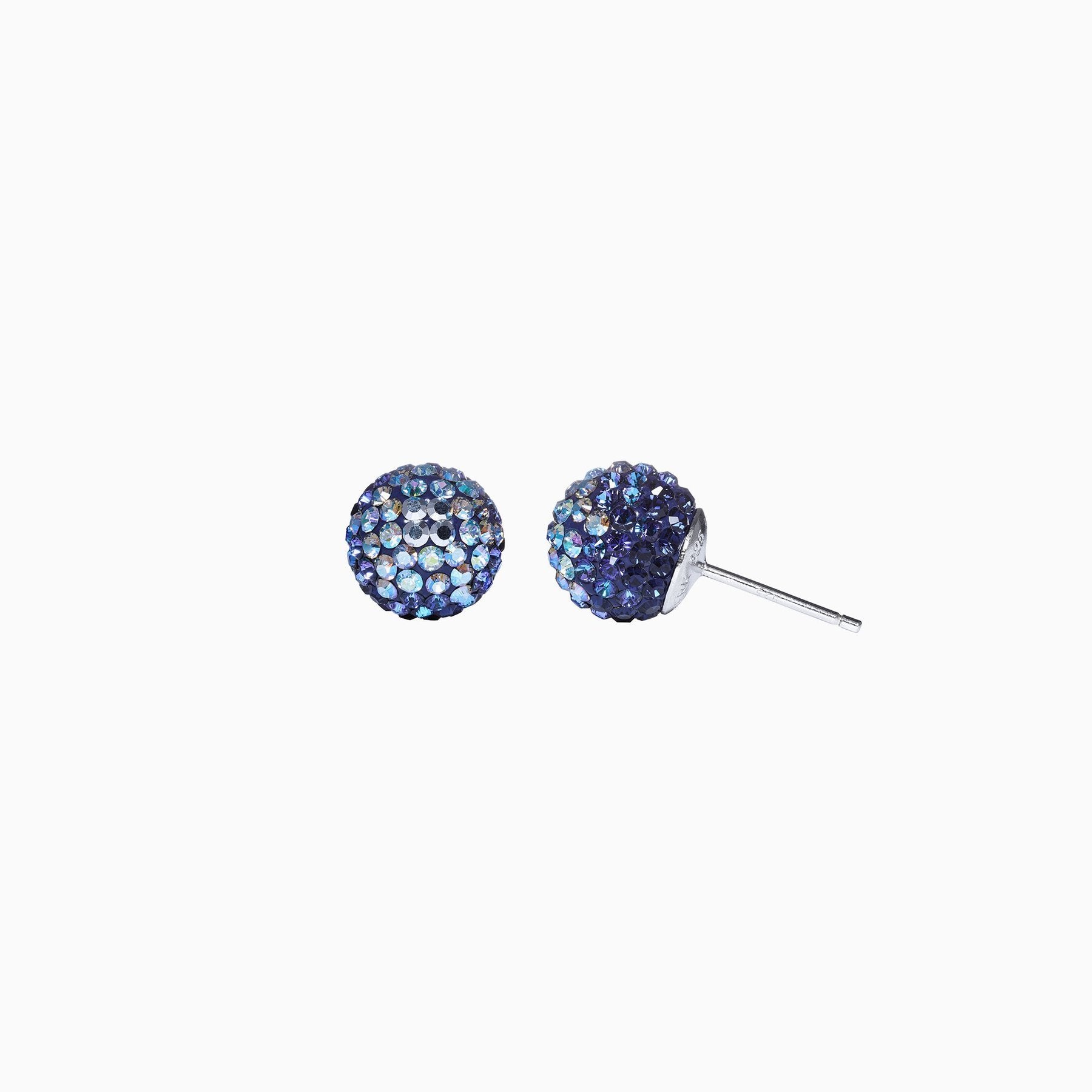 H&B Sparkle Ball™ Stud Earrings - 10mm Twilight