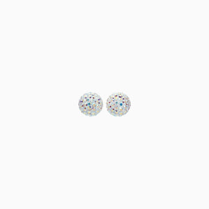 H&B Sparkle Ball™ Stud Earrings - 8mm Aurora Borealis