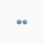 Load image into Gallery viewer, H&amp;B Sparkle Ball™ Stud Earrings - 8mm Celestial Sky

