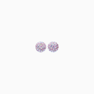 H&B Sparkle Ball™ Stud Earrings - 8mm Lilac