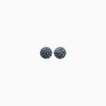 Load image into Gallery viewer, H&amp;B Sparkle Ball™ Stud Earrings - 8mm Navy
