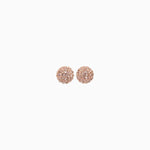 Load image into Gallery viewer, H&amp;B Sparkle Ball™ Stud Earrings - 8mm Rose Gold
