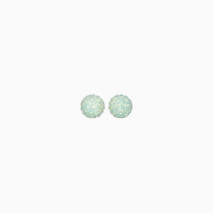 H&B Sparkle Ball™ Stud Earrings - 8mm Succulent