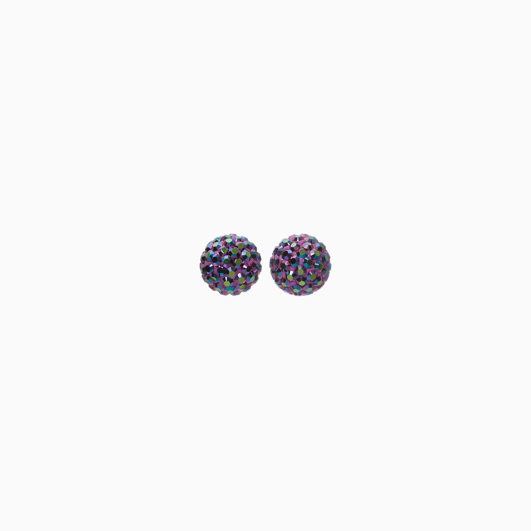 H&B Sparkle Ball™ Stud Earrings - 8mm Supernova
