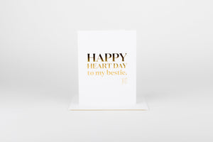 W&C Cards - Happy Heart Day Bestie